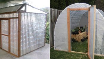 Mga greenhouse mula sa pansamantalang paraan