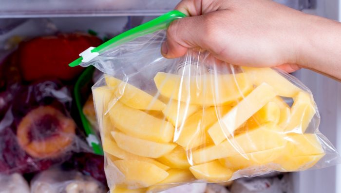 Pag-iimbak ng patatas sa freezer