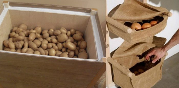 Pag-iimbak ng patatas sa isang apartment
