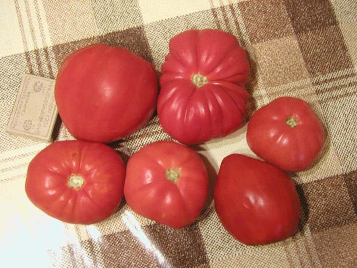 Mga prutas na may himala ng raspberry at kamatis