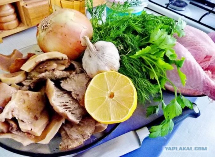 Mga sangkap ng ulam