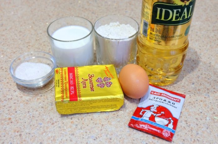 Ingrediencie na cesto