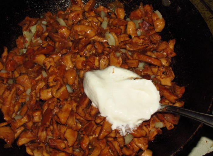 Pagdaragdag ng sour cream