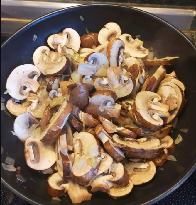 Pagprito ng mga champignon