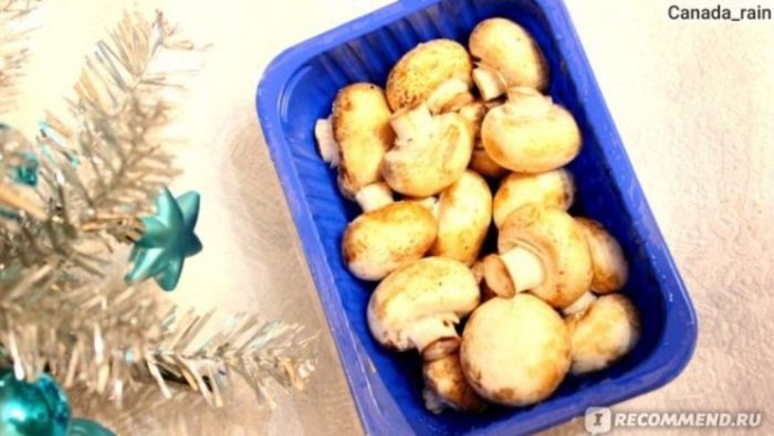 Pag-iimpake ng mga champignon
