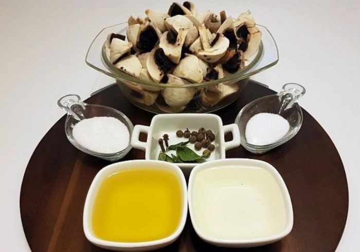 Ingrediencie na varenie húb