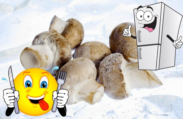 Mga nakapirming champignon