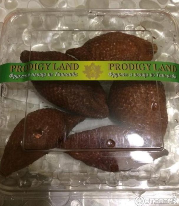 Pagbabalot ng mga prutas na salak